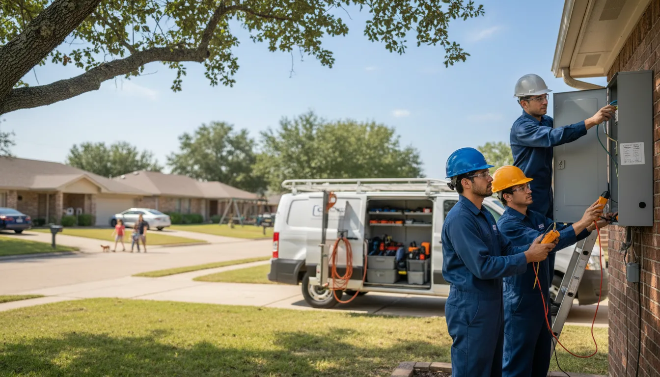 Certified electrician providing emergency electrical services in Newalla, OK